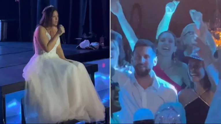 Así disfrutó Messi en los 15 años de su sobrina