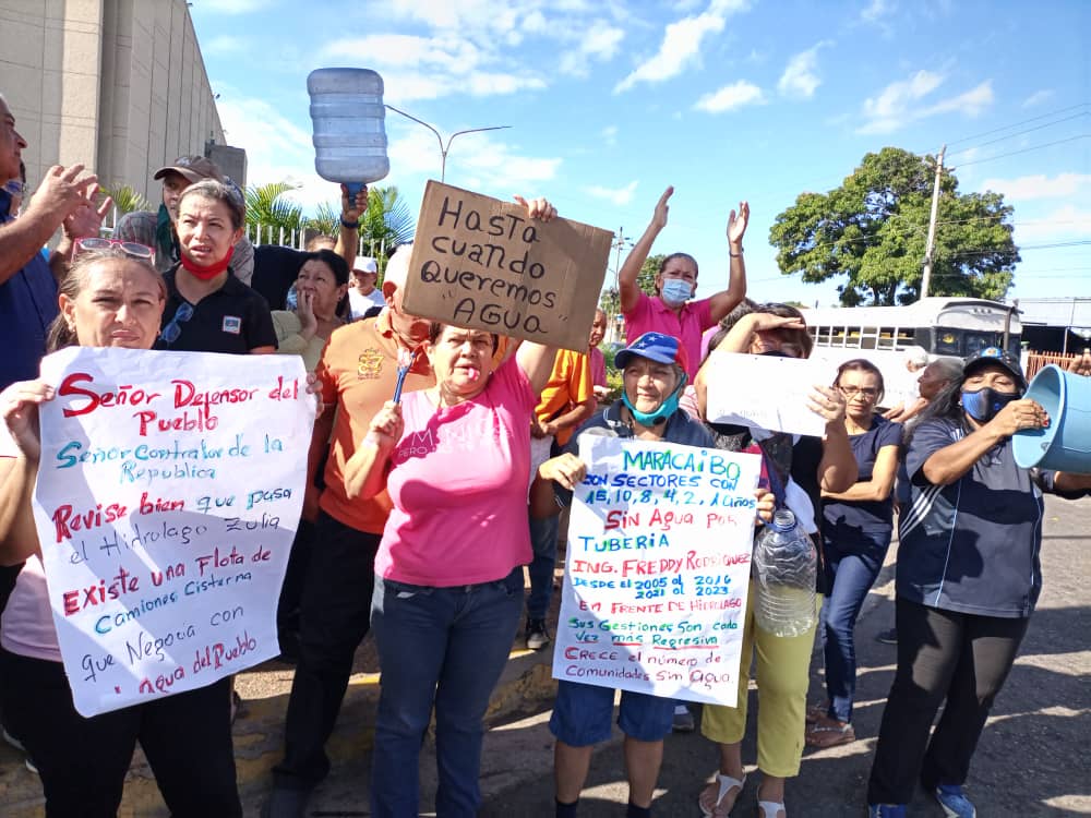 protesta de agua