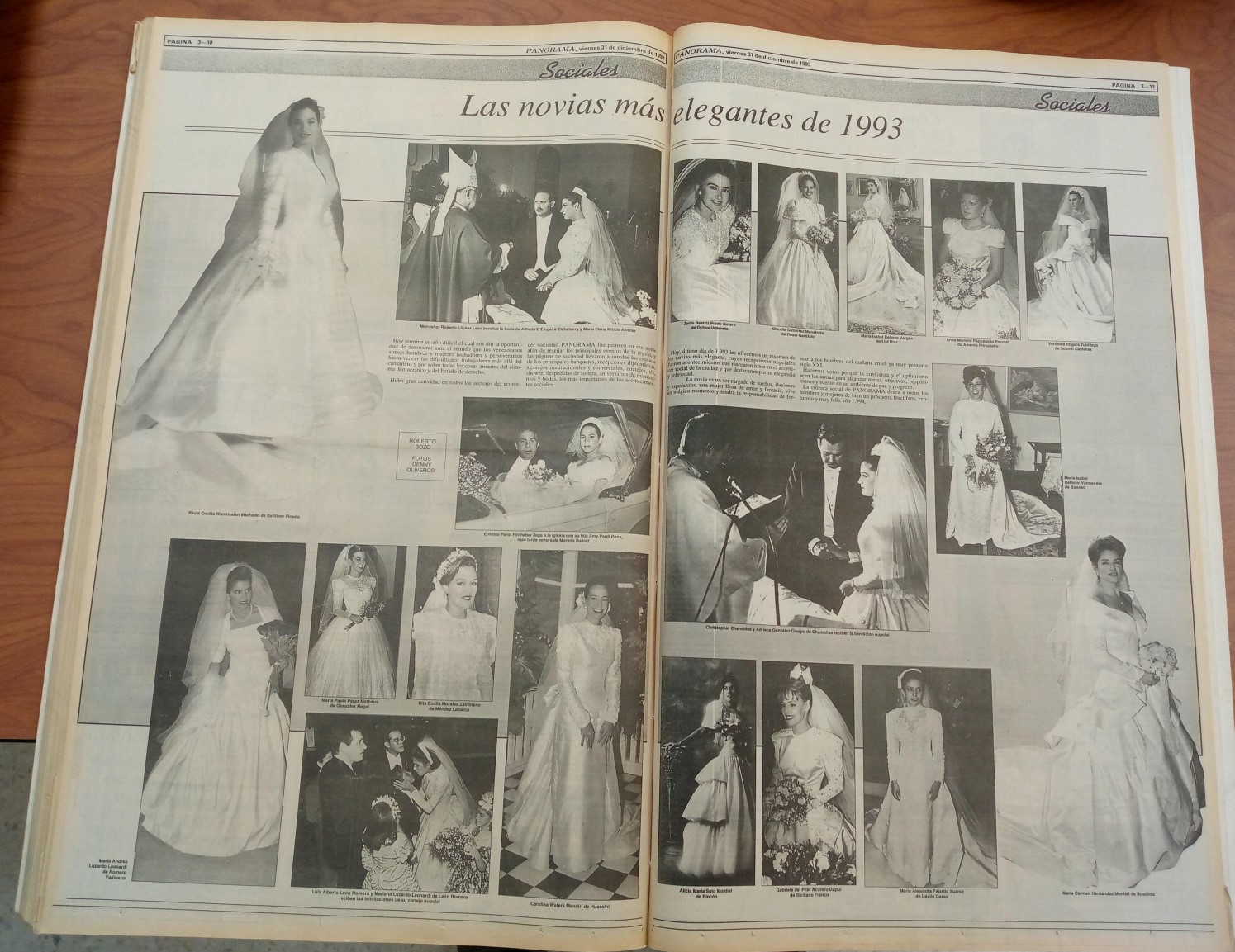 Las flamantes novias de 1993 en Panorama