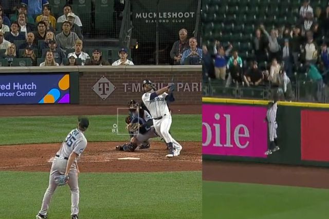 A Eugenio Suárez le roban un grand slam (Video)
