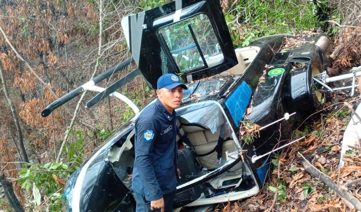 Se estrelló un helicóptero de Corpoelec en una zona montañosa de Mérida: No hubo heridos