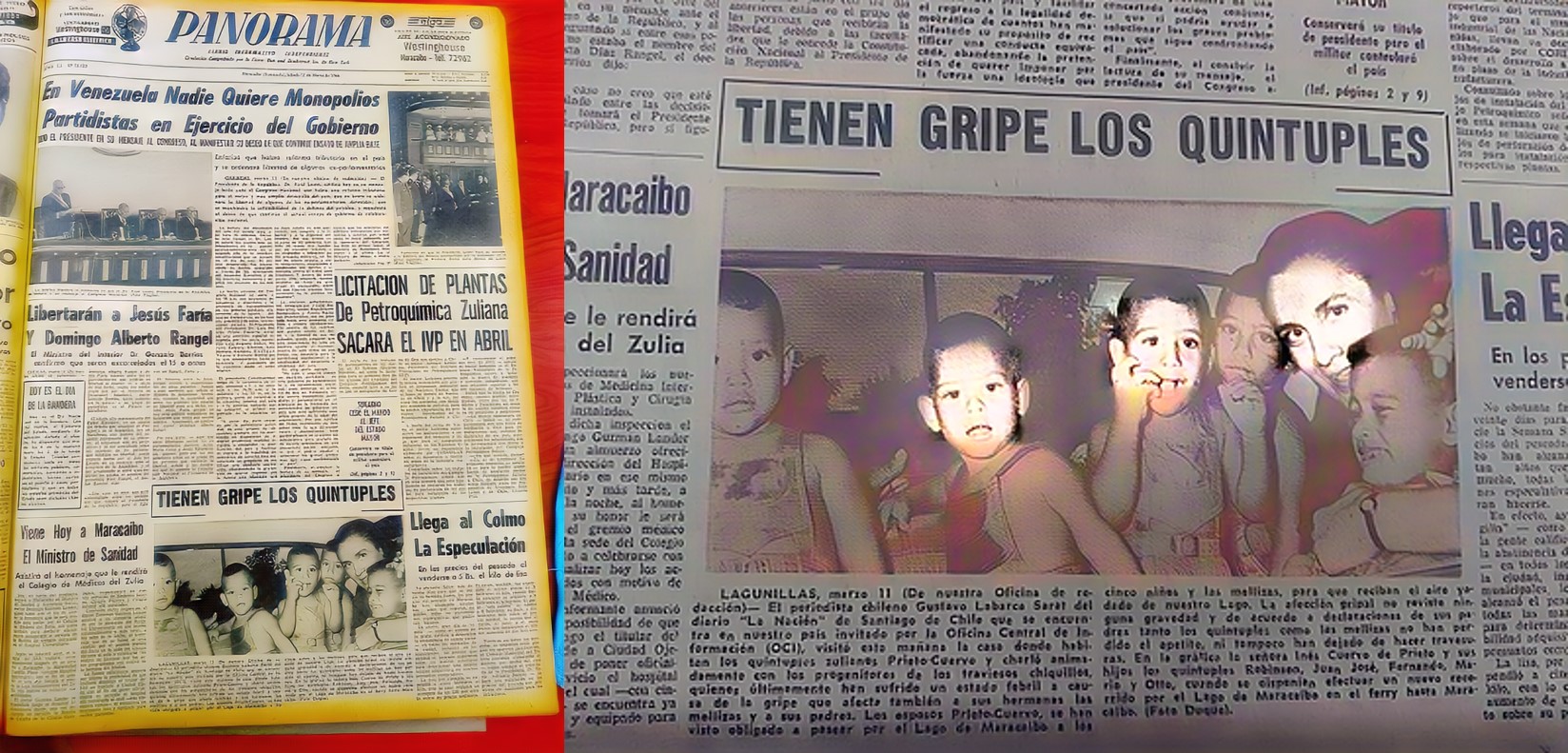 La gripe de Los Quíntuples Prieto Cuervo que alcanzó portada de Panorama