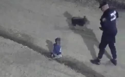 Niño de un año se escapó gateando de su casa a las 4 am junto a su perro y una comisión policial lo rescató en Córdoba, Argentina