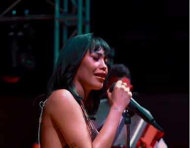 Ana del Castillo no aguantó y rompió el llanto en pleno concierto de EE UU al recordar a Omar Geles