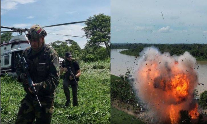 Fanb destruyó seis campamentos logísticos de grupos irregulares en Jesús María Semprún