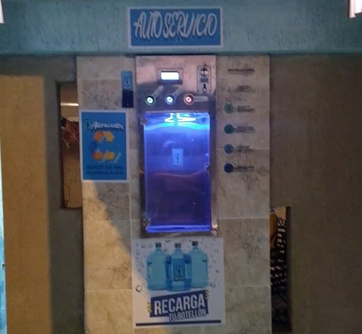 El cajero de botellones de agua en Maracaibo