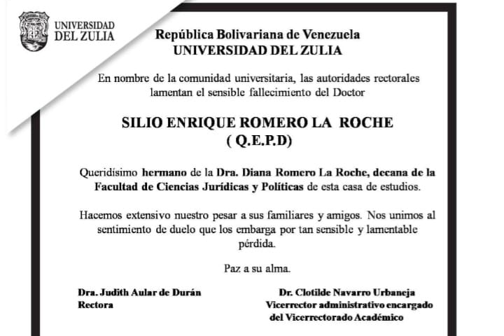 Murió Silio Romero de la Roche