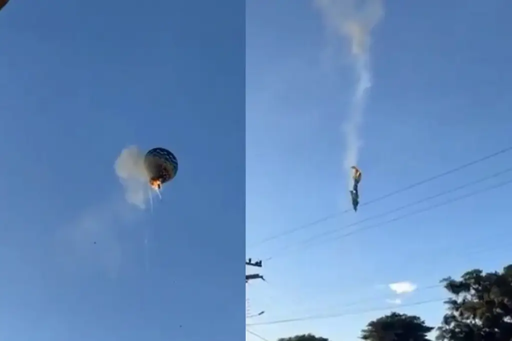 Ocho muertos al caer un globo aerostático en Brasil: Viajaban 21 personas a bordo
