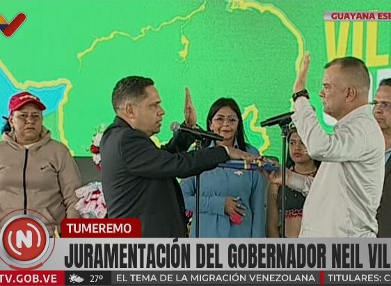 Neil Villamizar fue juramentado como primer gobernador del estado Guayana Esequiba