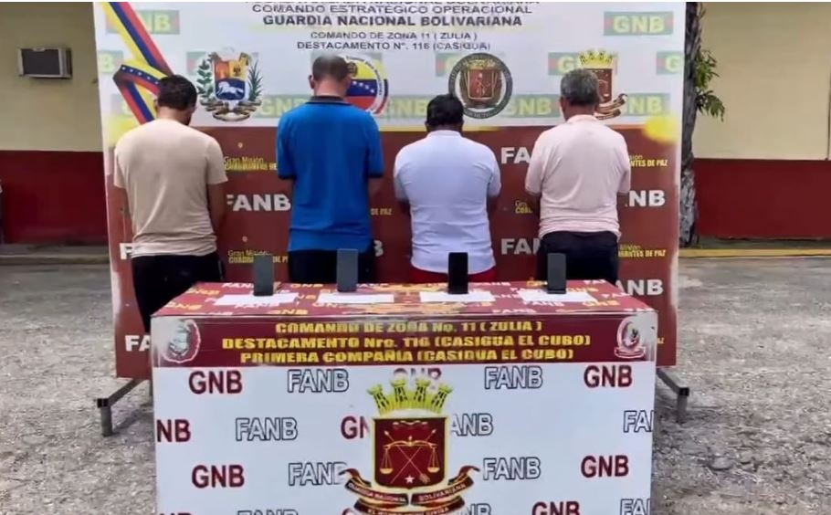 Cuatro detenidos en Catatumbo: GNB da un golpe al abigeato