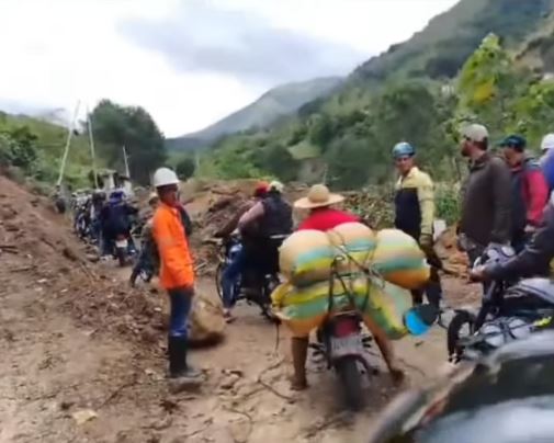 Caravana del gremio de motorizados en Mérida se unieron para movilizar ayuda humanitaria hacia el Páramo