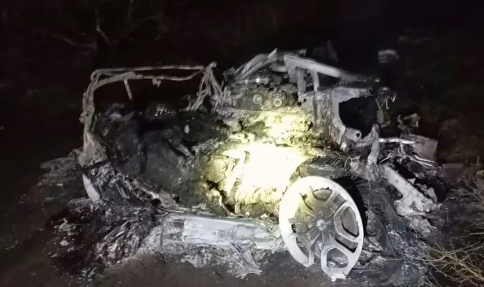 Así quedó el Lamborghini de Diogo Jota después del accidente mortal