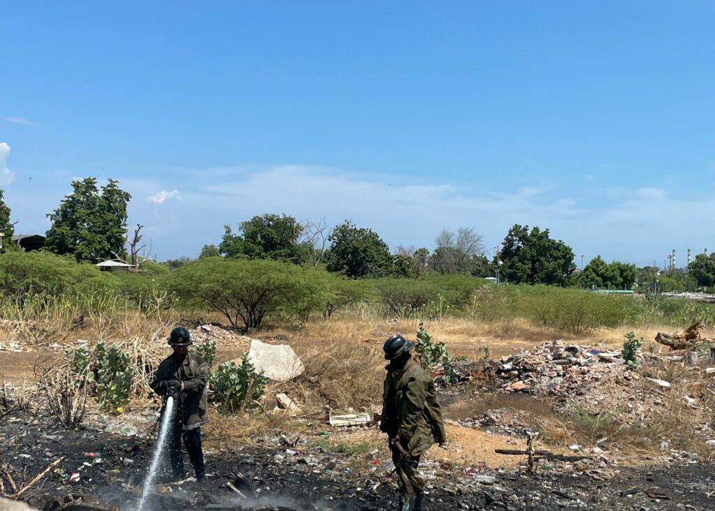 Reportan nuevo incendio en la planta de reciclaje de Haticos