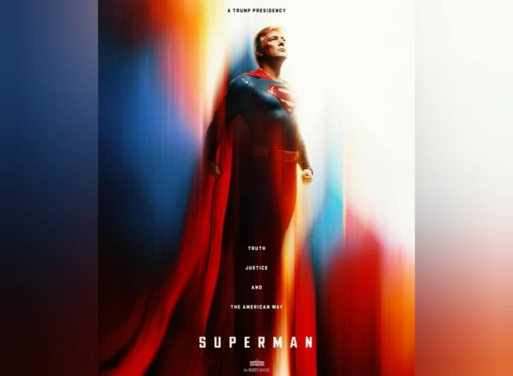 La Casa Blanca difundió imagen de Trump personificando a ‘Superman’