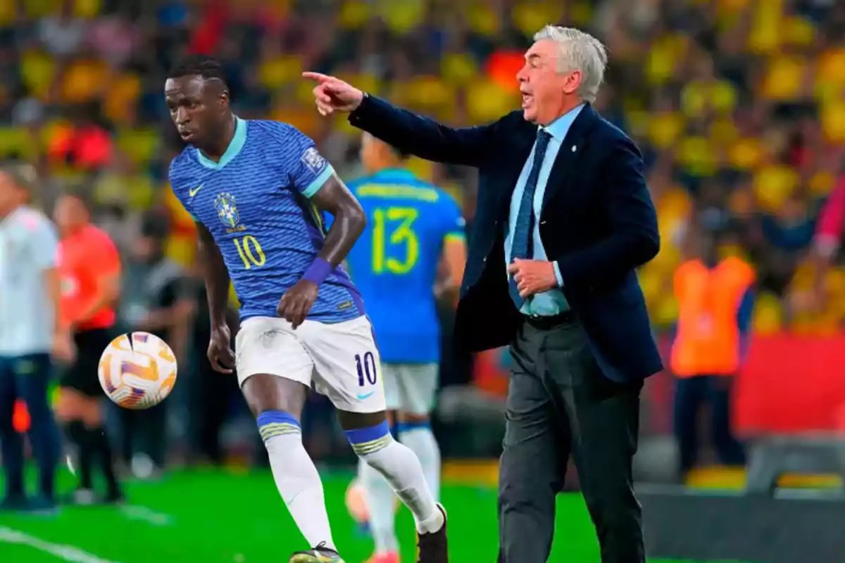 Ancelotti dará descanso a Vinicius Jr en la última jornada de Eliminatorias