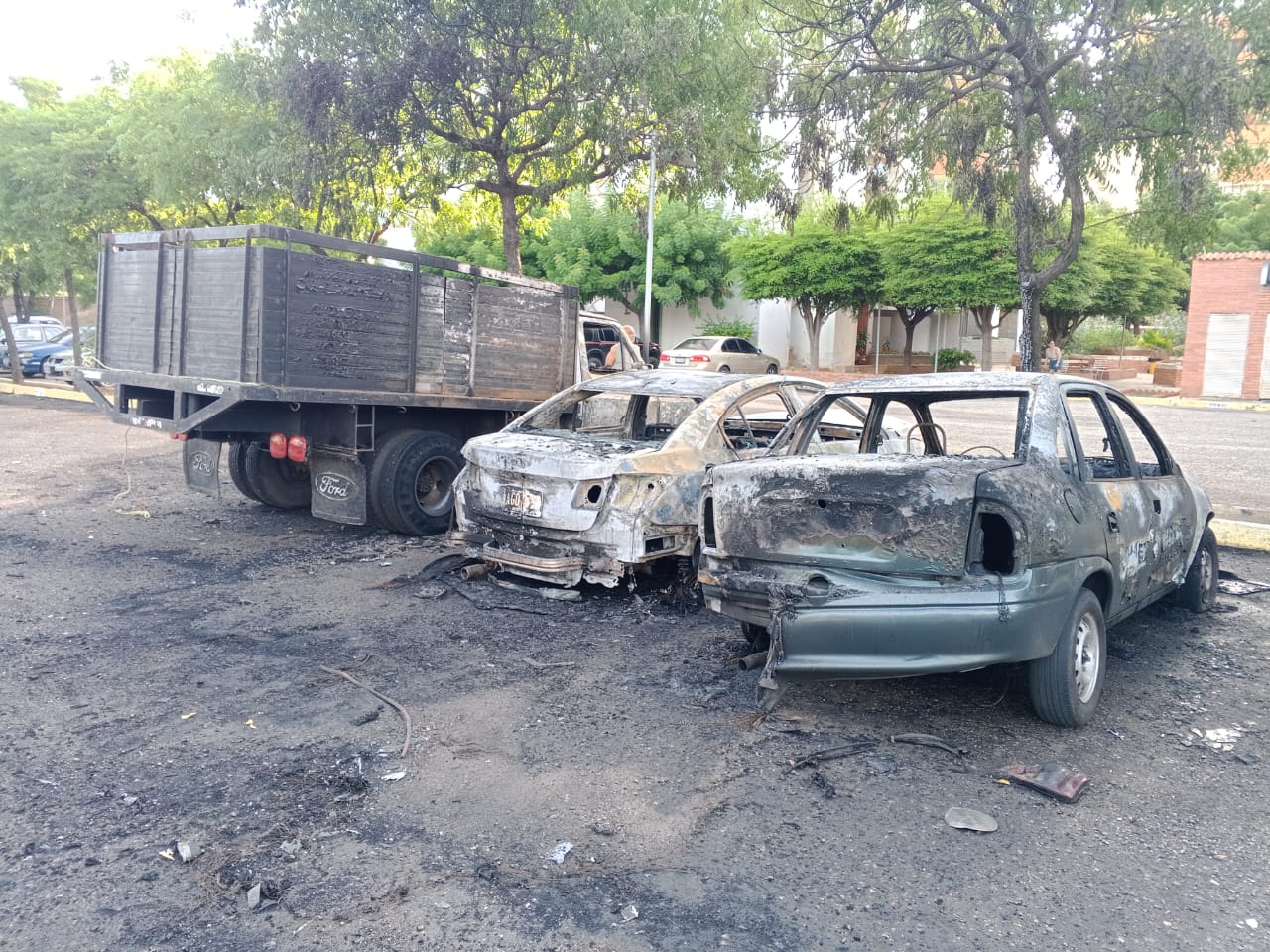 Se incendiaron tres vehículos en Villa Delicias