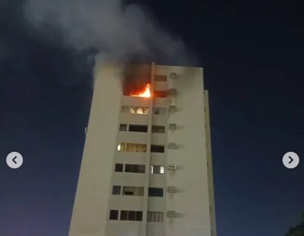 Voraz incendio obligó a evacuar a 100 personas de un edificio en Tierra Negra