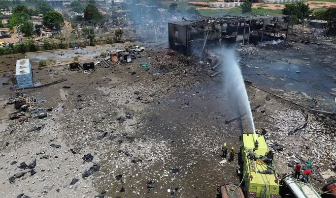 Onda expansiva de la explosión en la zona industrial se sintió a más de 14 km de distancia