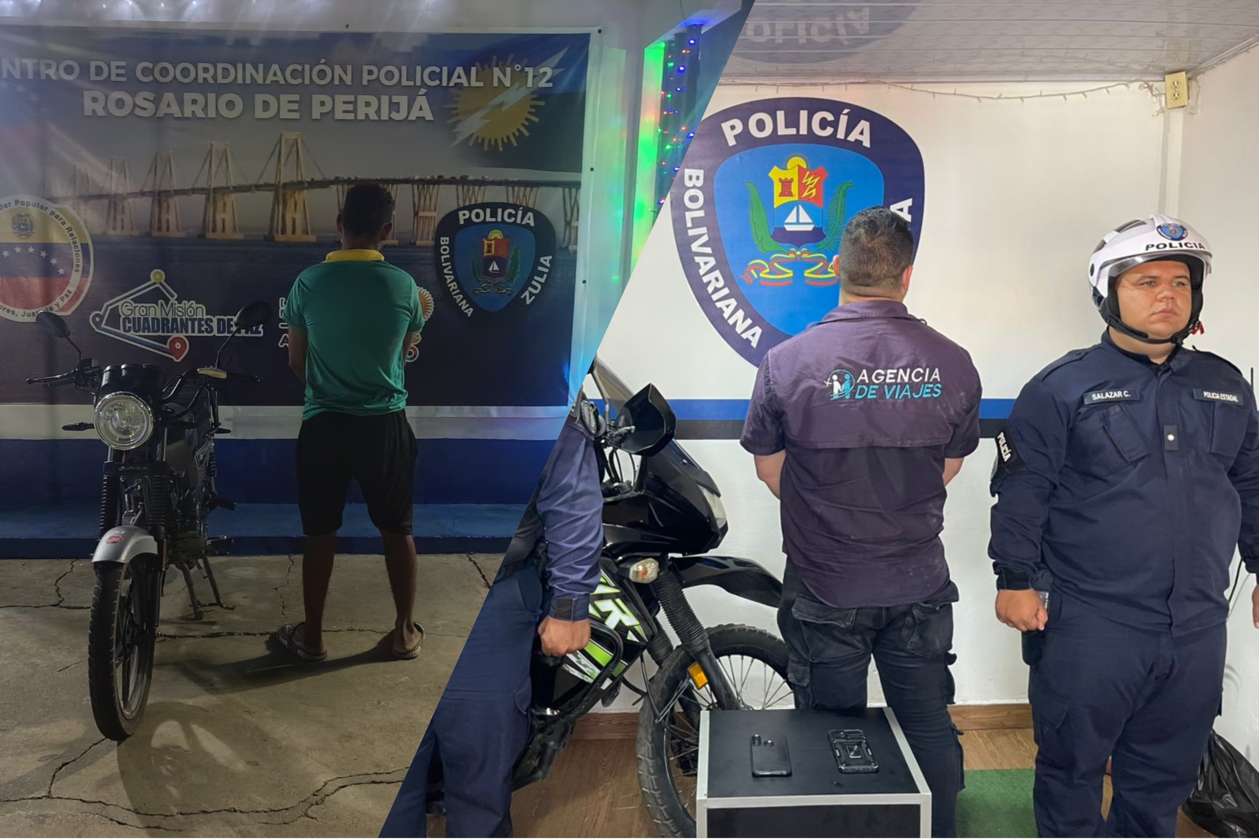 Presos dos motorizados por maniobras indebidas en Maracaibo y la Villa del Rosario