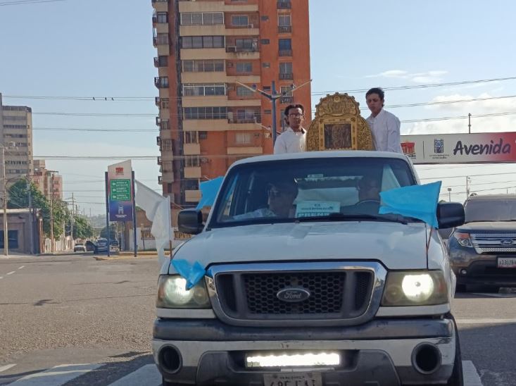 De esta manera se trasladó la Virgen Morena a NAD