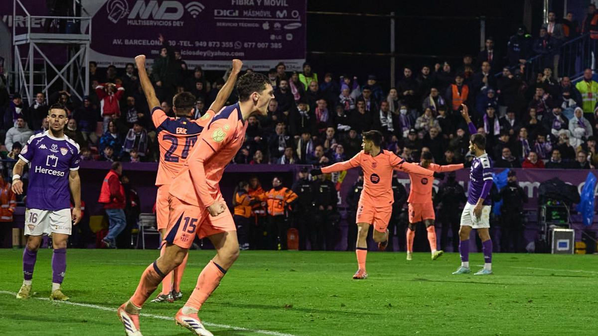 Barcelona avanza a octavos de la Copa del Rey tras vencer 2-0 al Guadalajara