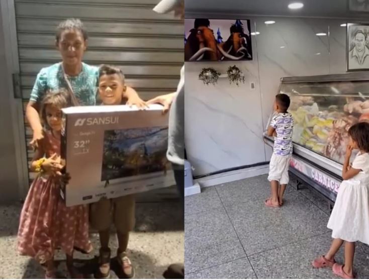 Dos niños, una pantalla prestada y un final feliz