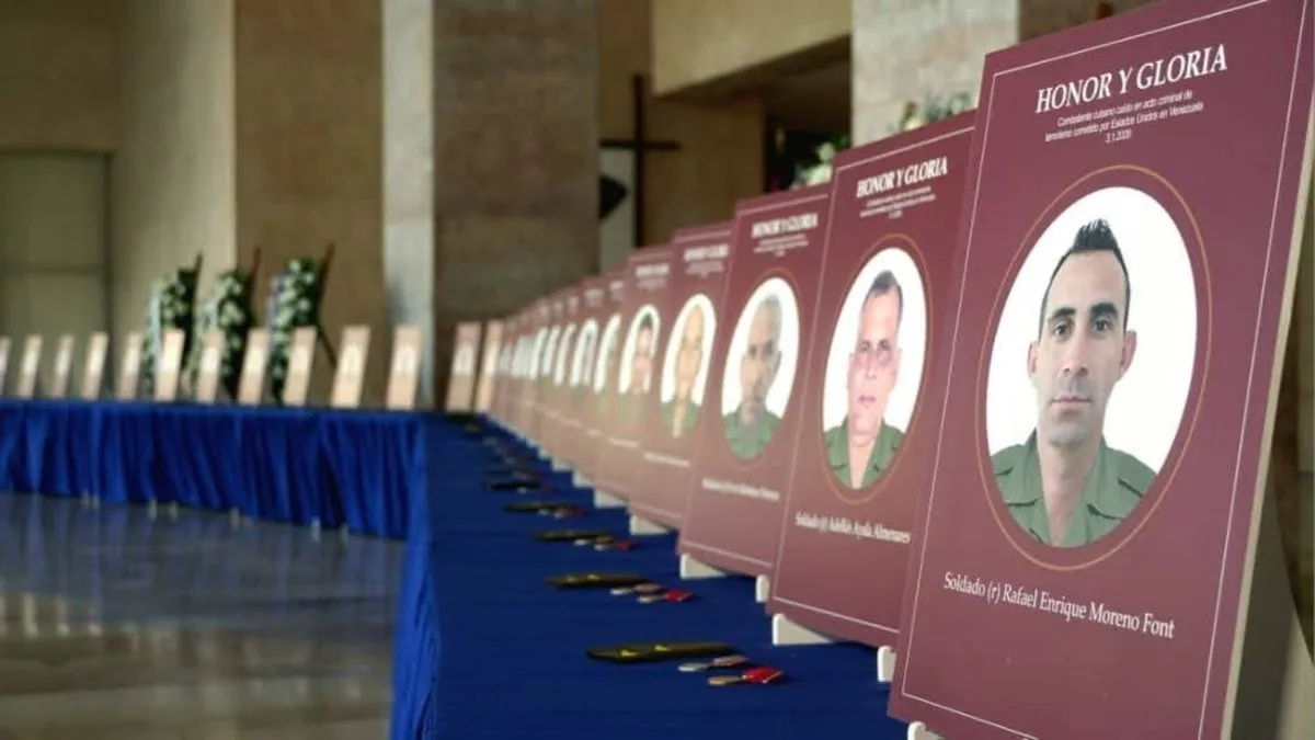 Arriban a Cuba los restos de los 32 militares muertos en el ataque de EEUU contra Venezuela