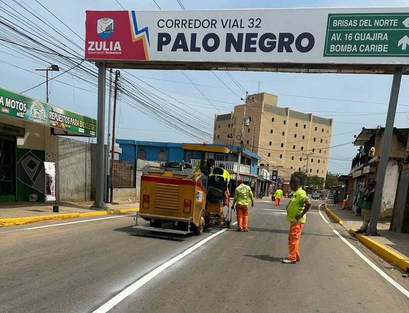 Ejecutan trabajos de demarcación en 57,2 Km en sectores estratégicos de Maracaibo