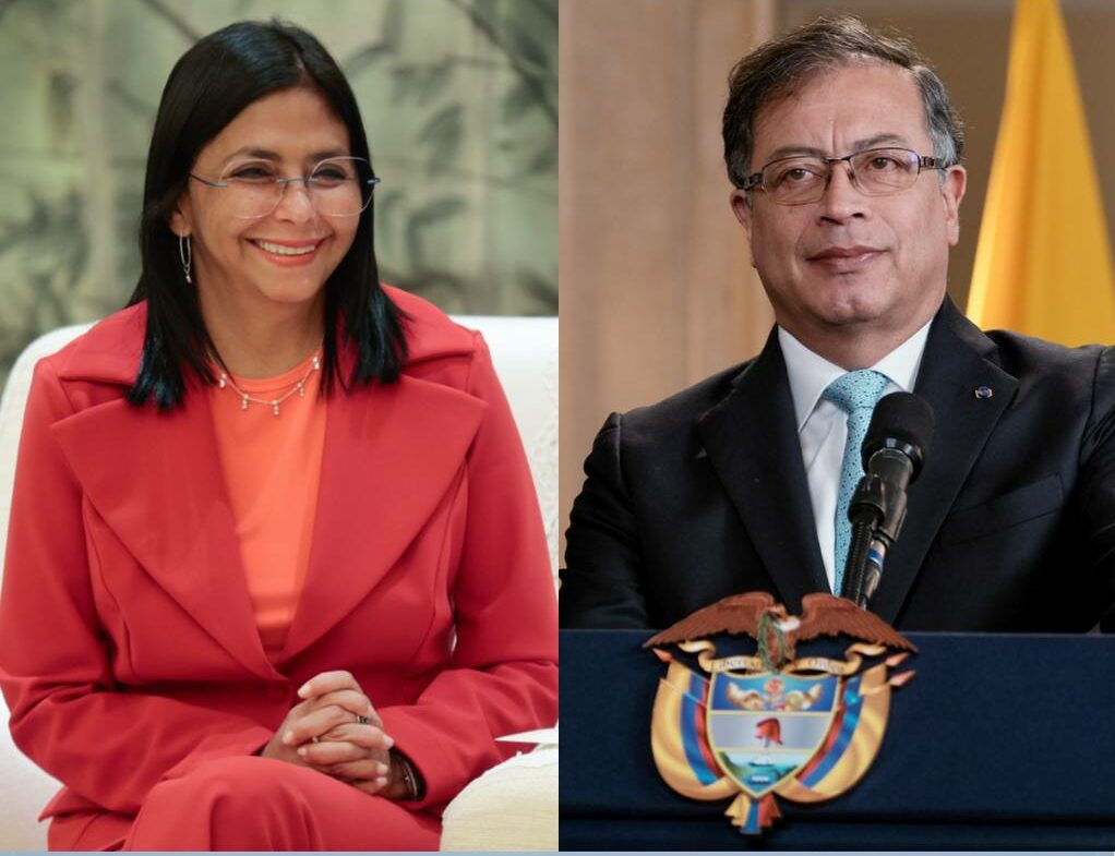 Delcy Rodríguez anunció próximo encuentro binacional de jefes de Estado con Gustavo Petro