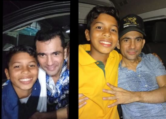 Cantante de vallenato Iván Zuleta donó acordeón a talentoso niño de Falcón