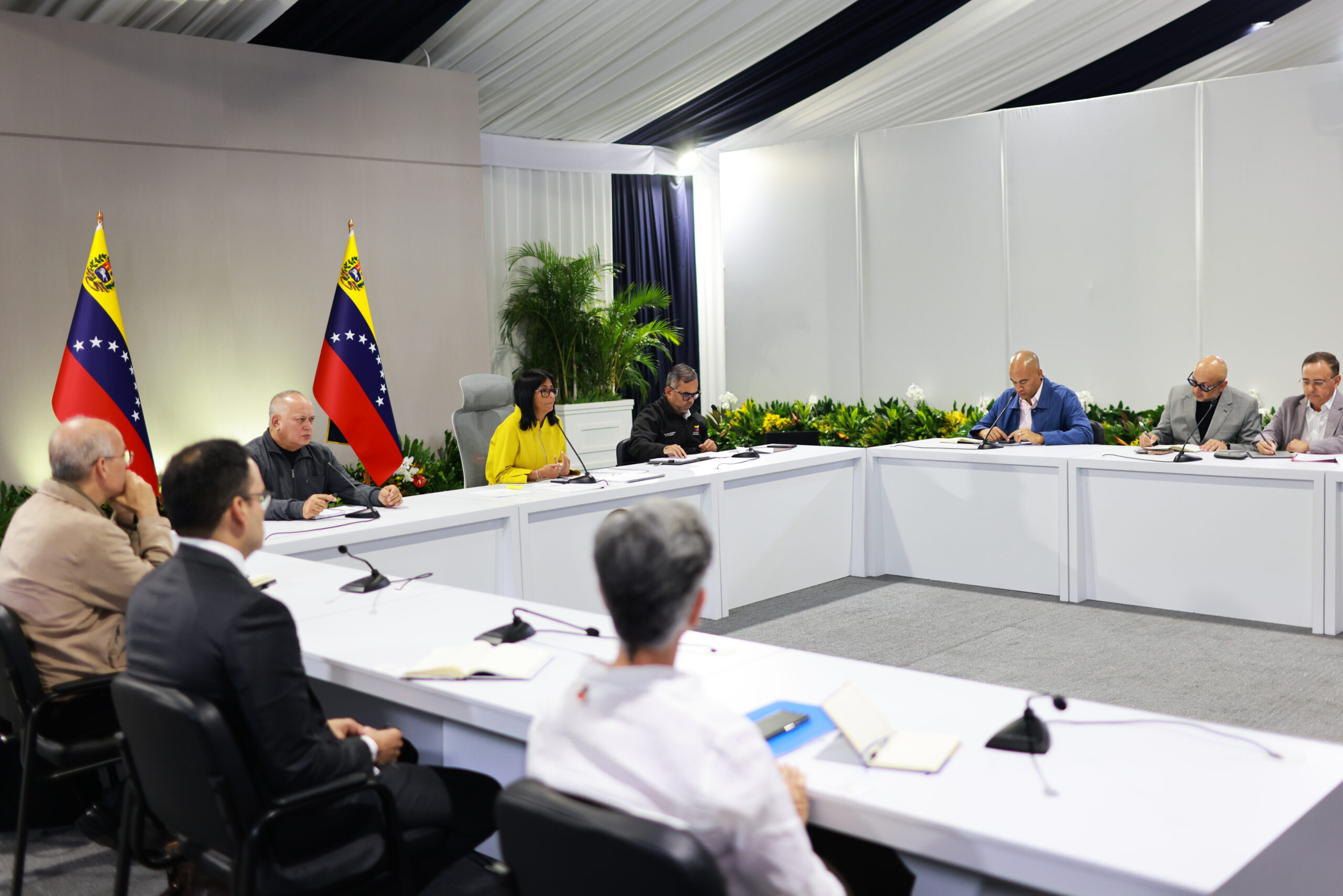Presidenta (E) Delcy Rodríguez encabezó videoconferencia con gobernadores del país para abordar operatividad del SEN