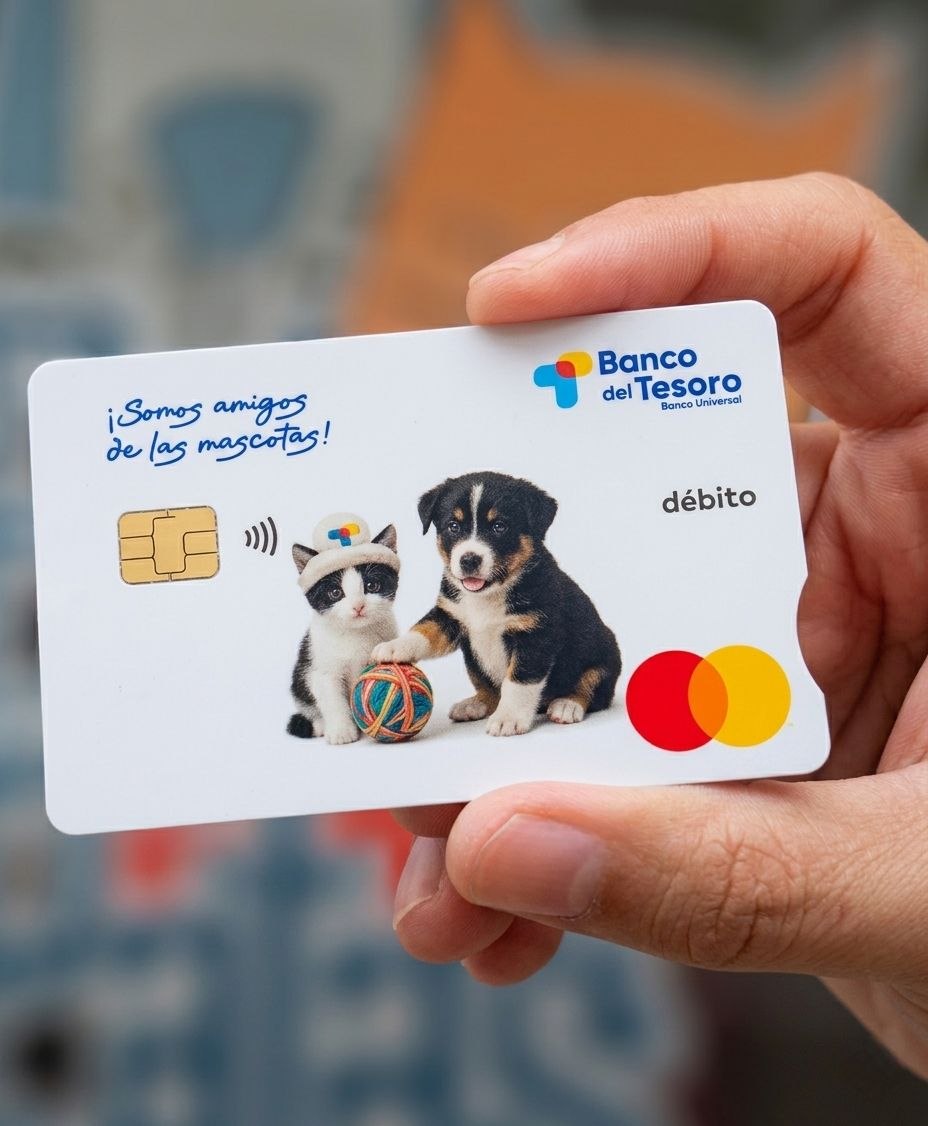 El Banco del Tesoro lanza la Nueva Master Debit amigos de mascotas