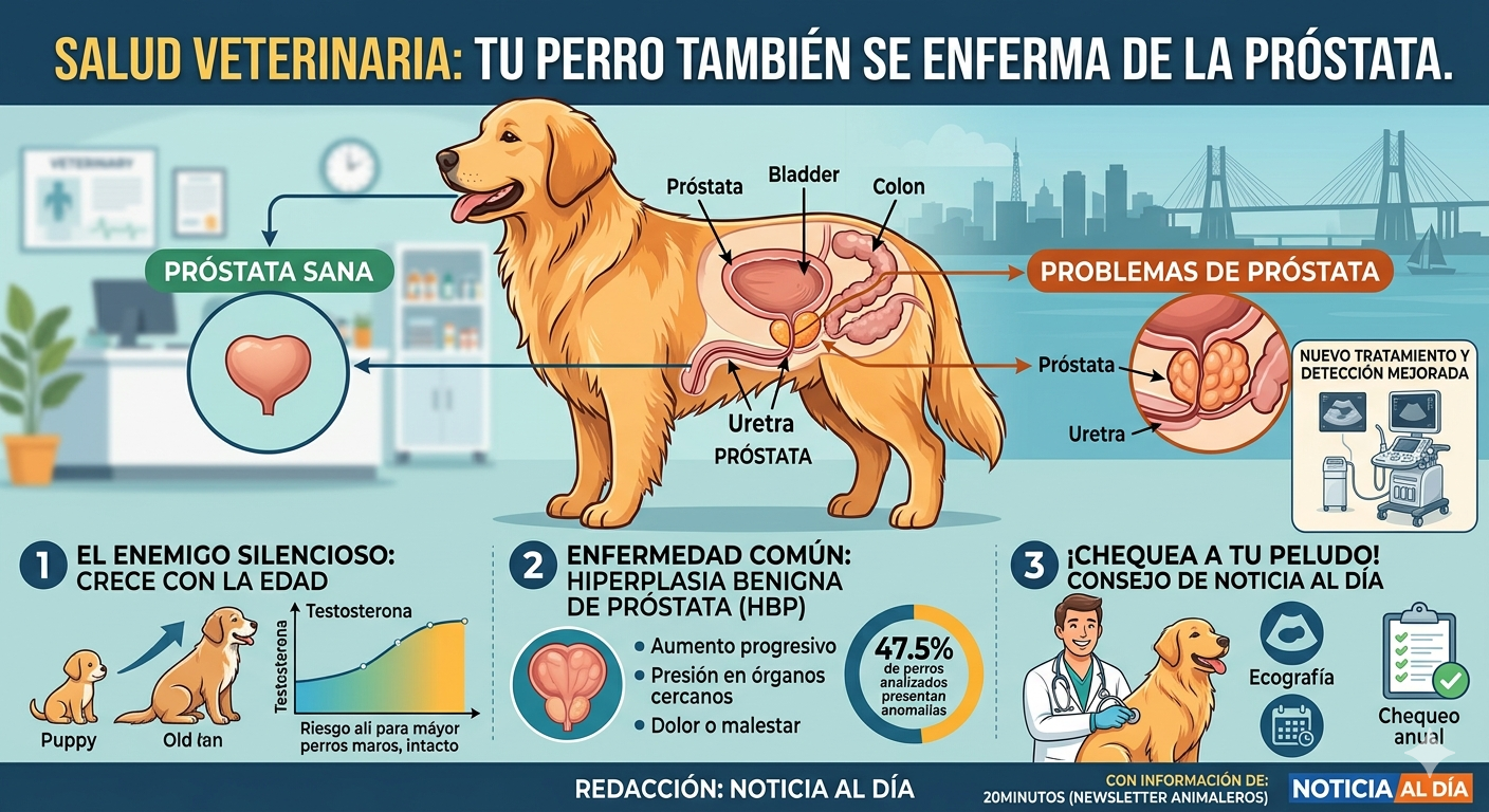 ¿Sabías que los perros también sufren de la próstata?