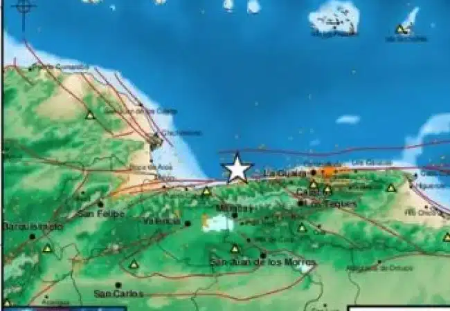 A esta hora Funvisis reporta seis sismos en Venezuela