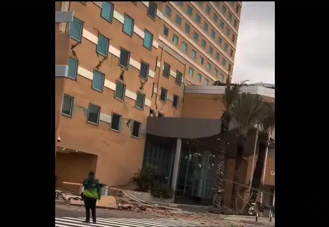 Usuarios de redes sociales reportaron daños estructurales en el Hotel Gran Cacique de Maiquetía tras el sismo