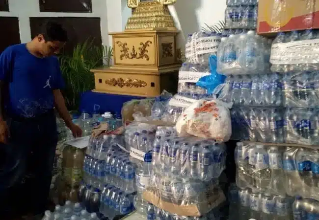 Con la bendición de la Chinita: Toneladas de alimentos, enseres y medicinas salen de la Basílica a Caracas para socorrer a víctimas de los terremotos