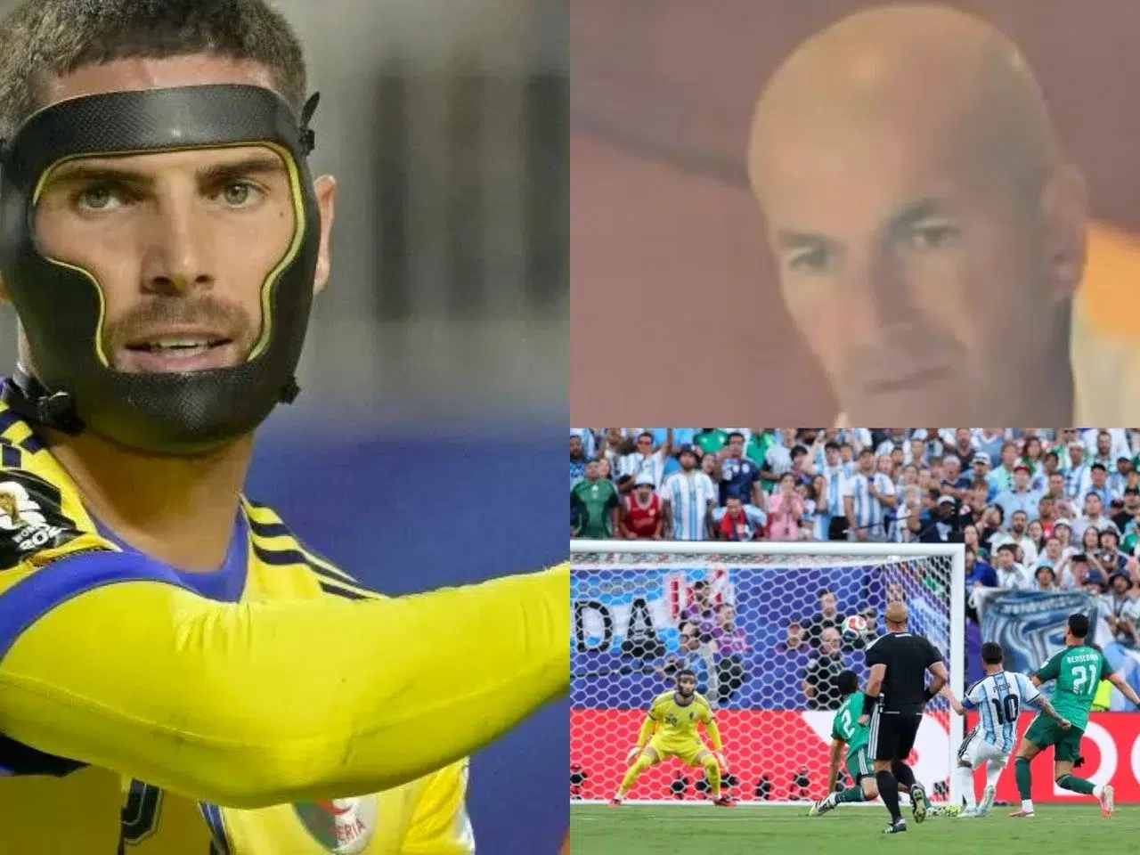 La cara de Zidane al ver que Messi le metió tres goles a su hijo fue un poema