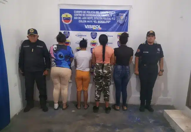 Por caerse a golpes en plena vía pública fueron detenidas cuatro mujeres en el Sur del Lago