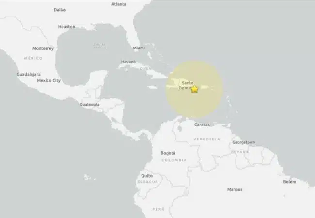 Un temblor de magnitud 5 sacude a República Dominicana