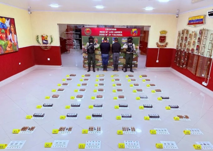 Incautan 31 kilos de droga entre marihuana y cocaína en Táchira: Hay dos detenidos