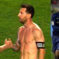 Messi se encuentra con el hijo de su excompañero Eidur Gudjohnsen tras el amistoso ante Islandia