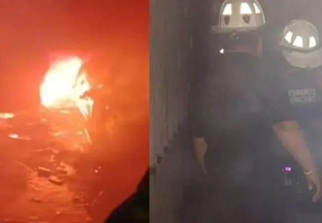 Incendio de gran magnitud consume cuatro vehículos en el sector La Virginia de Maracaibo: No se reportan heridos