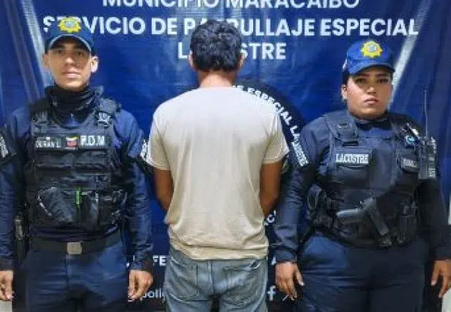 Polimaracaibo logra la aprehensión de un hombre durante patrullaje nocturno en Milagro Norte