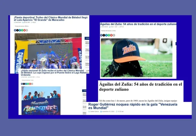 Cinco de las crónicas deportivas de Daniel García más destacadas en Noticia al Día