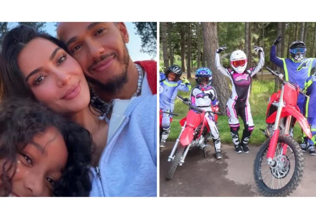 Kim Kardashian y Lewis Hamilton consolidan su relación en un entorno familiar