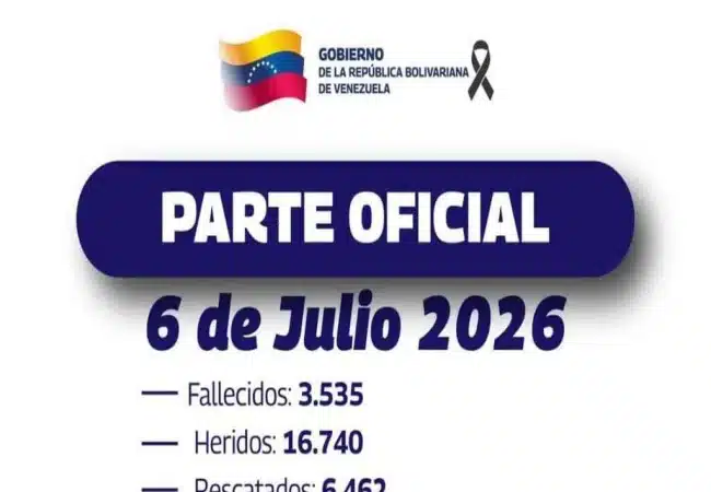 Balance oficial eleva a 3.535 los fallecidos por los terremotos en Venezuela