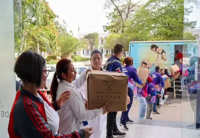 Ciclovía de Maracaibo se convierte en un gran centro de acopio para los afectados por los sismos