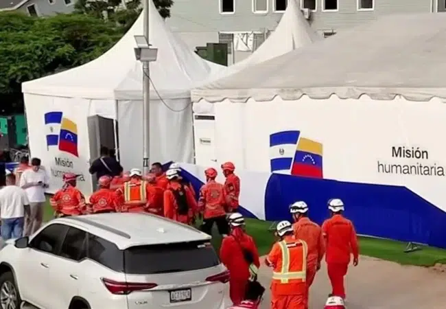 El Salvador despliega hospital de campaña en La Guaira tras potentes terremotos en Venezuela