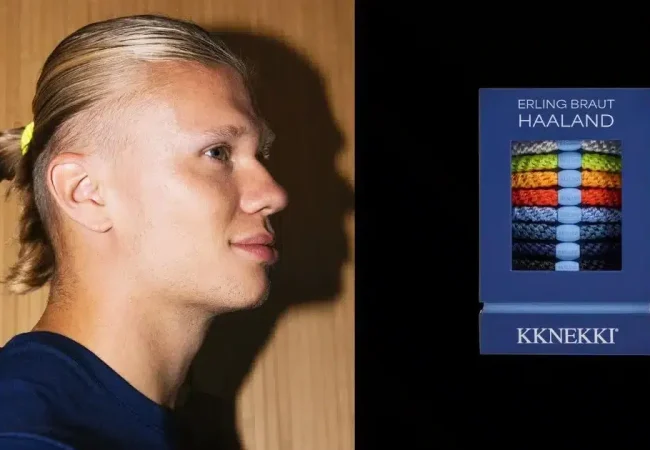 "Colitas" convertidas en un imperio: Erling Haaland transforma sus ligas para el cabello en un millonario negocio