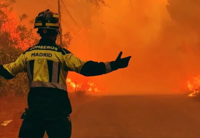 Declaran emergencia nacional por cuatro grandes incendios en centro de España